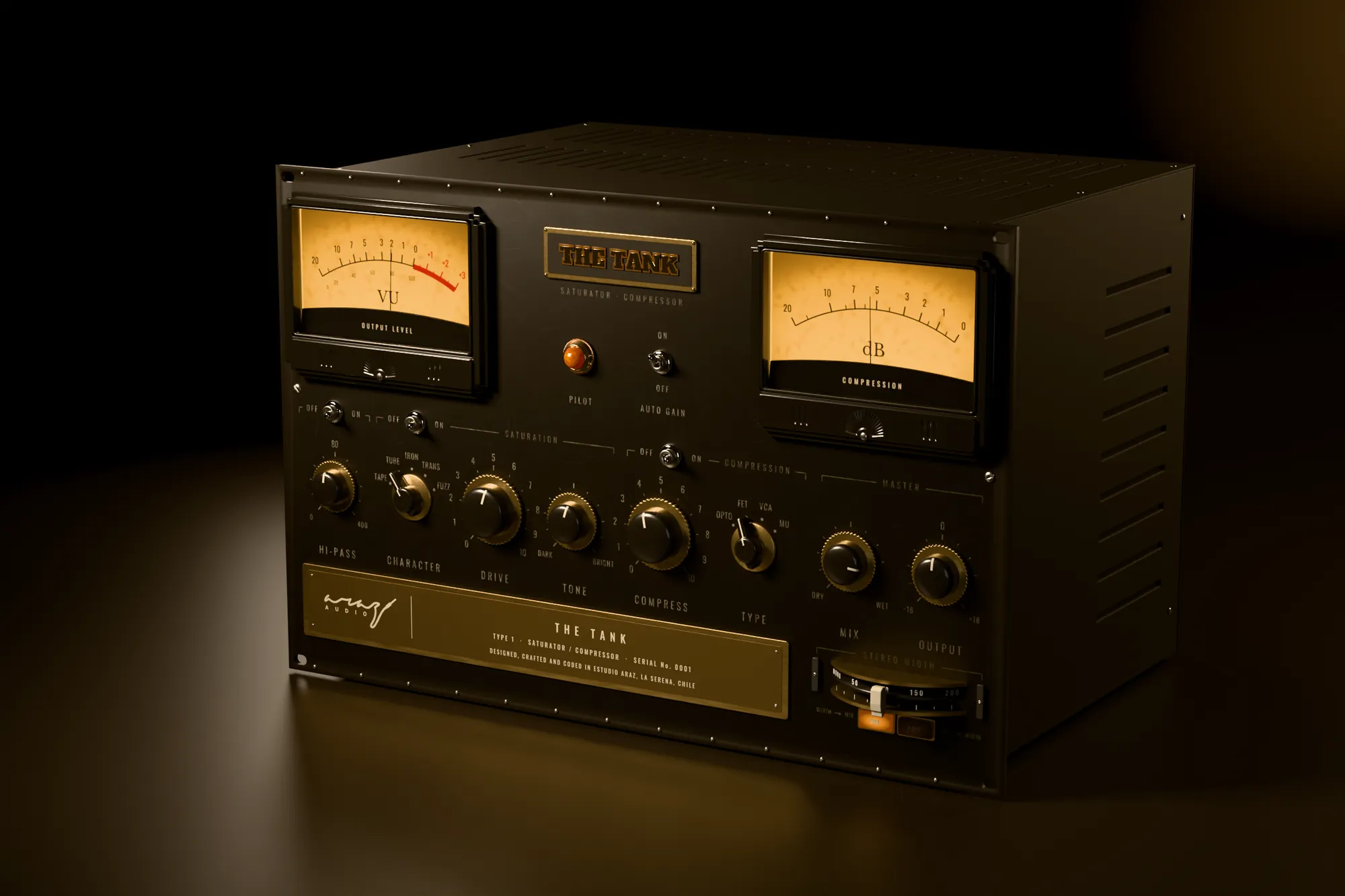 The Tank, concept rendering of the plug-in as a rack unit
